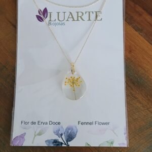 Colar Flor de Erva-Doce de Bento Gonçalves – Semijoia Banhada a Ouro