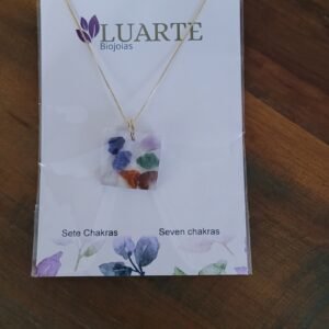 Colar Sete Chakras de Minas Gerais – Semijoia Banhada a Ouro