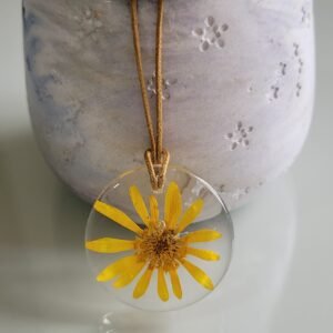 Colar calêndula amarela COR064